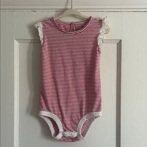 OshKosh B'gosh Red and White Striped Bodysuit